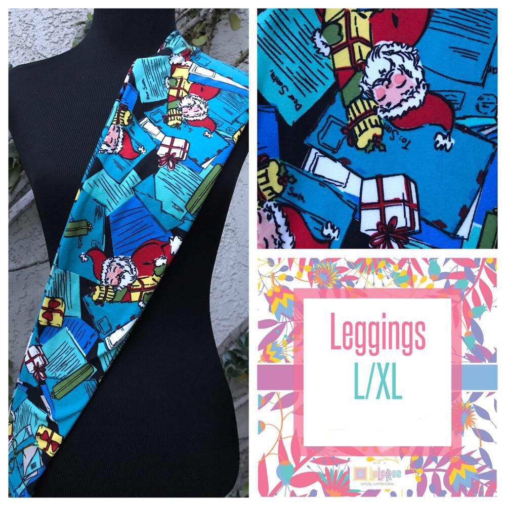 New!! LuLaRoe Kids L/XL Christmas Holiday Leggings